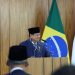 Presiden Republik Indonesia Prabowo Subianto menyampaikan pidato dalam kunjungan kenegaraan di Brasilia, Senin (9/7/2025) (Foto: Tim Media Presiden Prabowo)