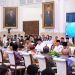 Presiden Prabowo Subianto saat bersilaturahmi dengan tokoh lintas agama, serikat buruh, pimpinan partai, dan pemuda lintas iman di Istana Negara, Jakarta, Senin (1/9/2025). Pertemuan berlangsung hangat dan terbuka membahas aspirasi rakyat serta komitmen menjaga persatuan bangsa/Setneg