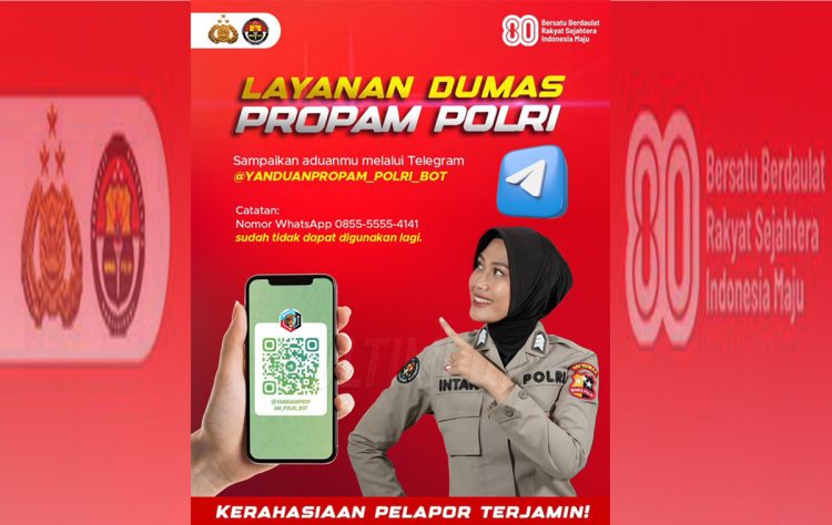 WhatsApp Yanduan Divpropam Presisi