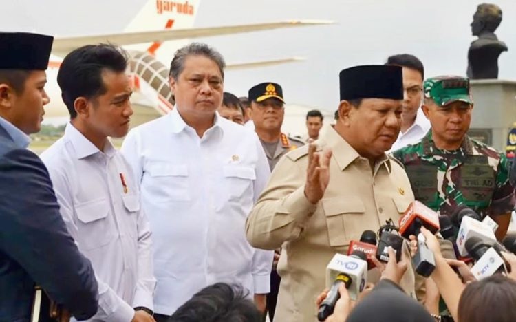 Ilustrasi : Presiden Prabowo Saat Doorstop di Bandara Halim Perdanakusuma, Jakarta, Sabtu (27/9/2025)