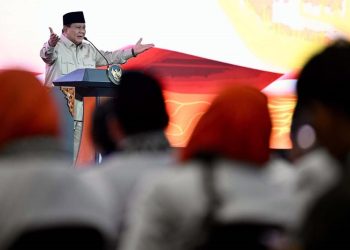 Presiden Republik Indonesia, Prabowo Subianto dalam Acara Peresmian Penutupan Musyawarah Nasional (Munas) VI Partai Keadilan Sejahtera (PKS) di Golden Ballroom, The Sultan Hotel, Jakarta. Senin (29/9/2025)