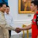 Presiden Prabowo menerima pebalap MotoGP dari Ducati Lenovo Marc Marquez di Istana Kepresidenan, Jakarta, Selasa (30/9) petang