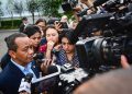 Menteri Energi dan Sumber Daya Mineral (ESDM) Bahlil Lahadalia menyampaikan keterangan pers kepada awak media di Istana Kepresidenan, Jakarta, pada Senin, 15 September 2025. (Foto: BPMI Setpres)