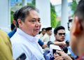 Menteri Koordinator Bidang Perekonomian Airlangga Hartarto menyampaikan keterangan pers usai menghadiri rapat terbatas yang dipimpin Presiden Prabowo Subianto di Istana Kepresidenan Jakarta, pada Selasa, 16 September 2025./setkab