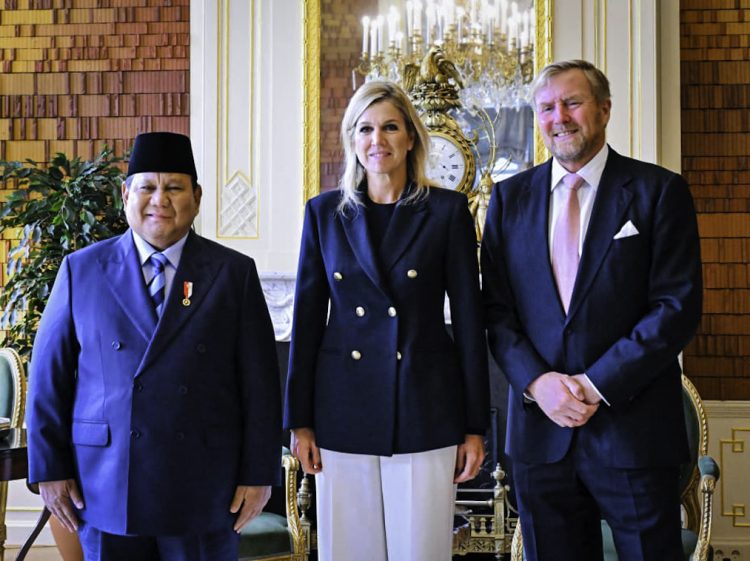 Presiden Republik Indonesia, Prabowo Subianto diterima secara resmi oleh Raja Belanda Willem-Alexander dan Ratu Máxima di Istana Huis ten Bosch, Den Haag, Belanda, pada Jumat, 26 September 2025. (Foto: BPMI Setpres)