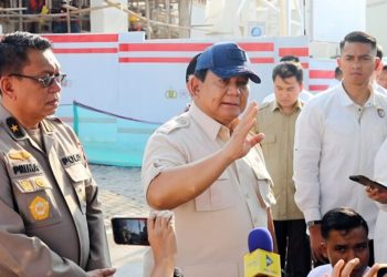 Presiden Prabowo di RS Polri Kramat Jati, Jakarta Timur, Senin (1/9), usai menjenguk warga serta anggota Polisi yang jadi korban aksi ricuh.