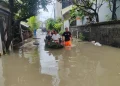 Kondisi banjir di wilayah Kota Denpasar, Provinsi Bali, Selasa (9/9). (BPBD Provinsi Bali)