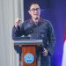 Kepala BNN RI, Komjen Pol. Suyudi Ario Seto dalam kegiatan Commander Wish di GOR Balai Besar Rehabilitasi BNN, Lido, Jawa Barat, Kamis (11/9/2025)