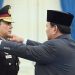 Prosesi Penganugrahan Pangkat Jenderal Kehormatan Komjen Ahmad Dofiri di Ruang Kredensial, Istana Merdeka, Jakarta, Rabu (17/9/2025).