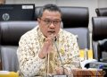 Wakil Ketua Komisi VII DPR RI dari Fraksi Partai Golkar, Lamhot Sinaga saat Rapat Kerja dengan Kementerian Perindustrian (Foto: Dok/DPR)