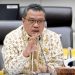 Wakil Ketua Komisi VII DPR RI dari Fraksi Partai Golkar, Lamhot Sinaga saat Rapat Kerja dengan Kementerian Perindustrian (Foto: Dok/DPR)