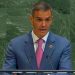 Perdana Menteri Spanyol, Pedro Sanchez saat berpidato di Majelis Umum PBB, Senin (22/9/2025) (Foto: X - Pedro Sanchez)