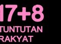 Poster 17+8 Tuntutan Rakyat (Foto: Instagram/@kontras_update)