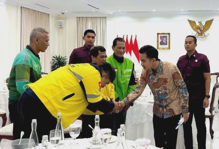 Wapres Gibran menemui perwakilan ojol di Istana Wapres