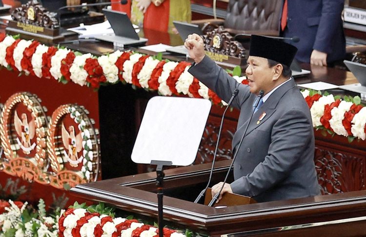 Presiden Prabowo pidato perdana di sidang tahunan MPR RI, Jumat (15/8/2025)