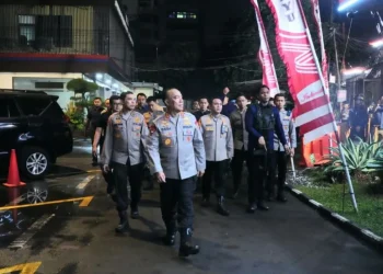 Wakil Kepala Polri Komjen Pol Dedi Prasetyo saat memimpin patroli skala besar di Jakarta, Minggu (31/8/2025). (Humas Polri)