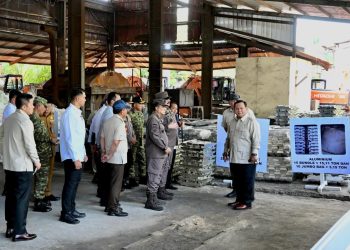 Presiden Prabowo Subianto berkunjung ke PT Timah/Setneg