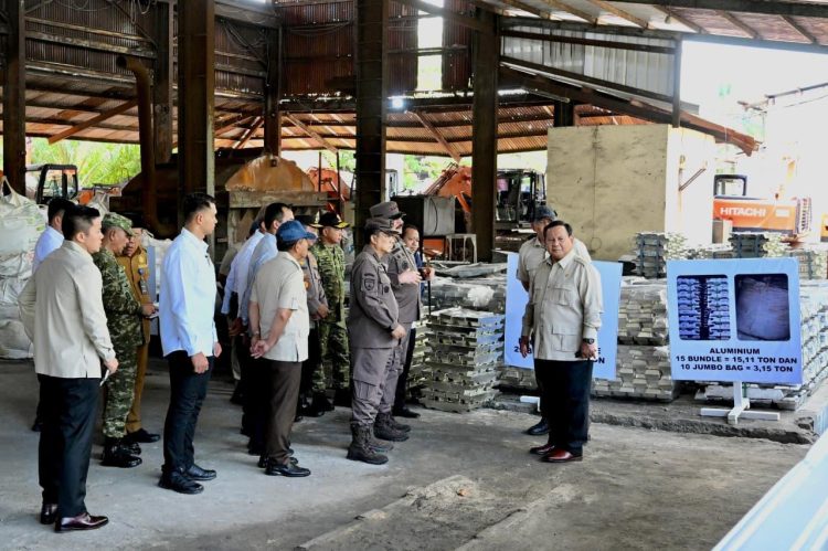 Presiden Prabowo Subianto berkunjung ke PT Timah/Setneg