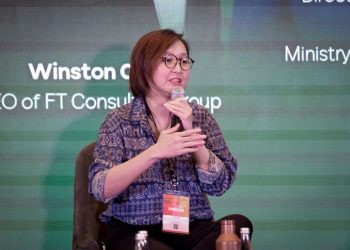 Wakil Menteri Ekonomi Kreatif, Irene Umar, menjadi salah satu narasumber dalam gelar wicara Strategies for the Protection and Settlement of Trademark and Patent Disputes in the Global Era: National and International Perspectives pada Indonesia Retail Summit & Expo 2025, Jakarta, Rabu (27/8/2025)(Foto: Biro Komunikasi Kemenekraf/Bekraf)