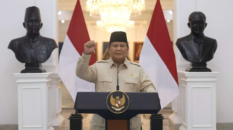 Presiden Prabowo Subianto menyampaikan pesan pada peringatan Hari Sumpah Pemuda ke-97, Selasa (28/10/2025) (Foto: Tim Media Presiden)