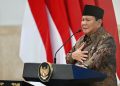 Presiden Prabowo Subianto memimpin Sidang Kabinet Paripurna memperingati satu tahun pemerintahan Kabinet Merah Putih di Istana Negara, Jakarta
