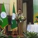 Irjen Pol. Dr. H. Andry Wibowo, S.I.K., M.H., M.Si., menympaikan orasi ilmiah Revitalisasi Nilai-Nilai Patriotisme, Pancasila, dan Profesionalisme pada Pendidikan Indonesia di acara Wisuda Universitas Ibnu Chaldun (UIC) Tahun Akademik 2024/2025. (dok Ist Kabariku)