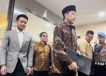 Presiden ke-7 Republik Indonesia Joko Widodo (Jokowi ) hadiri pemeriksaan Polda Metro terkait kasus ijazah palsu (15/06/2025)