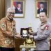 Kapolri menerima audiensi PWI Pusat di Gedung Rupatama Mabes Polri, Jalan Trunojoyo, Jakarta, Senin (27/10/2025)