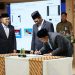 Menteri Koordinator Bidang Pangan (Menko Pangan), Zulkifli Hasan saat menghadiri serah terima jabatan Kepala Badan Pangan Nasional di Jakarta, Senin (13/10/2025). (Foto: Biro Humas Kementan)
