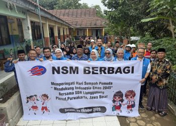 PT Nusantara Swadesi Mining bantu ratusan siswa SD di Purwakarta lewat program NSM Berbagi untuk dukung Indonesia Emas 2045.(Foto: Istimewa)