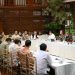 Presiden Prabowo Subianto (duduk tengah, kemeja safari krem) ketika memimpin rapat terbatas di kediaman pribadi di Jalan Kertanegara 4, Menteng, Jakarta, Minggu (12/10/2025) malam (Foto: Biro Pers Setpres)