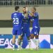 Gelandang PERSIB, Luciano Guaycochea, merayakan gol ke gawang PSBS Biak pada pertandingan pekan kesembilan Super League 2025/26 di Stadion Maguwoharjo Sleman, Jumat, 17 Oktober 2025. (PERSIB.co.id/Fernando Hero)