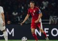 Indonesia National Team Captain, Jay Idzes, during the match between Indonesia and Bahrain at Gelora Bung Karno Main Stadium, Senayan, Jakarta, on March 25, 2025. (Photo: Instagram @jayidzes)