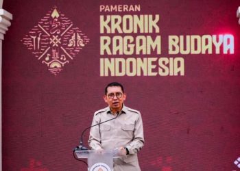 Menteri Kebudayaan Fadli Zon saat menghadiri pembukaan pameran 'Kronik Ragam Budaya Indonesia', Museum Benteng Vredeburg, Yogyakarta, Jumat (17/10/2025) (Foto: Dokumentasi Kemenbud)