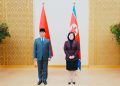 Menlu RI Sugiono melakukan pertemuan bilateral dengan Menlu Korut Choe Son Hui membahas penguatan kerja sama di berbagai bidang, yang berlangsung di Pyongyang, Korea Utara, Sabtu (11/10/2025) (Foto: Kemlu RI)