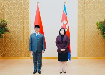 Menlu RI Sugiono melakukan pertemuan bilateral dengan Menlu Korut Choe Son Hui membahas penguatan kerja sama di berbagai bidang, yang berlangsung di Pyongyang, Korea Utara, Sabtu (11/10/2025) (Foto: Kemlu RI)