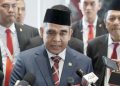 Ketua Dewan Kehormatan Partai Gerindra, Ahmad Muzani di Komplek Senayan Jakarta