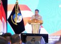 Kabaharkam Polri Komjen Pol Karyoto membuka resmi dan memberikan sambutan dalam acara Rakernis Baharkam 2025 di Yogyakarta