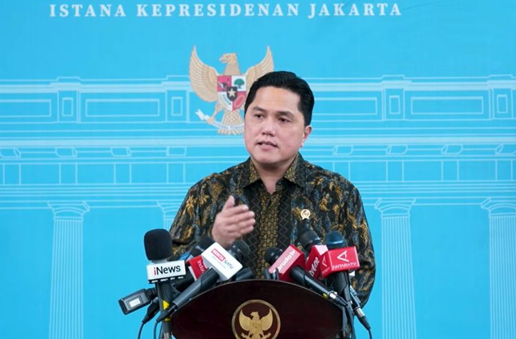 Keterangan Pers Menteri Pemuda dan Olahraga (Menpora) Erick Thohir di Istana Merdeka, Jakarta, pada Selasa, 25 November 2025