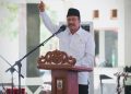 Mensos Gus Ipul memberikan sambutan di acara Graduasi 1.000 KPM PKH di Pendopo Kabupaten Pemalang Jawa Tengah