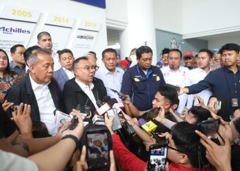 Wakil Ketua DPR RI Sufmi Dasco Ahmad sidak ke pabrik Michelin di Cikarang, minta PHK dihentikan sementara.(Foto:Ist)
