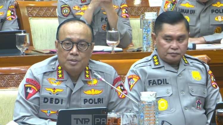 Wakapolri Komjen Dedi Prasetyo Ungkap di DPR RI: 67% Kapolsek dan Puluhan Kapolres Kinerjanya Merah(Foto:doc DPR RI)