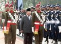 Presiden Prabowo Subianto menerima sambutan kenegaraan penuh kehormatan di kediaman resmi Perdana Menteri (PM) Pakistan Shehbaz Sharif di Islamabad, Selasa (9/12/2025)