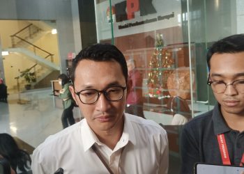 Juru Bicara KPK, Budi Prasetyo saat dimintai keterangan soal kasus OTT Bupati Bekasi Ade Kuswara Kunang, Rabu (24/12).