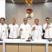 Ketua KPK Setyo Budyanto (tengah) dengan sejumlah pimpinan KPK dan Jubir KPK. (Foto: Humas KPK)
