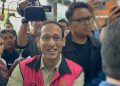 Mantan Menteri Pendidikan, Kebudayaan, Riset, dan Teknologi RI Nadiem Anwar Makarim usai menghadiri persidangan di Pengadilan Tipikor Jakarta Pusat. (Foto: Ainul Ghurri/Kabariku.com)