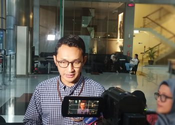 Juru Bicara KPK, Budi Prasetyo saat memberikan keterangan di Gedung Merah Putih KPK. (Foto: Ainul Ghurri/Kabariku.com)