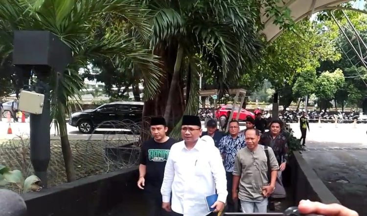Mantan Menteri Agama, Yaqut Cholil Qoumas memenuhi panggilan penyidik KPK untuk dimintai keterangan. (Foto: Ainul Ghurri/Kabariku)