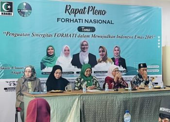 FORHATI Nasional menggelar rapat pleno untuk memperkuat sinergi kepengurusan dan peran strategis perempuan dalam mendukung agenda Indonesia Emas 2045. (Irfan/kabariku.com)