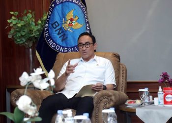 Kepala BNN RI, Komjen. Pol. Suyudi Ario Seto, menerima audiensi Rektor Universitas Pancasila, Adnan Hamid, beserta jajaran pimpinan universitas di Gedung BNN, Cawang, Jakarta Timur, Selasa (13/1/2026).